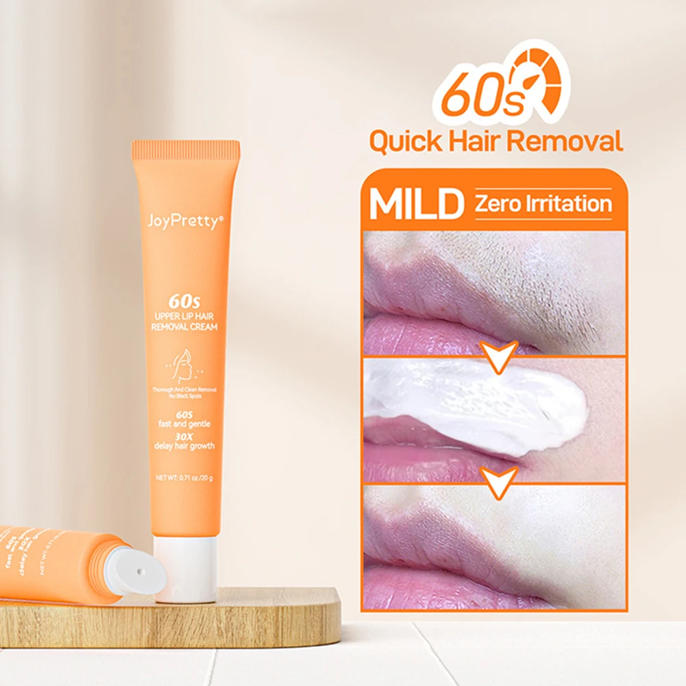 60 Seconds Gentle Facial Hair Removal Underarm Pubic Hair Remover Fast Acting No Pain Painless Epilator Cream For Sensitive Skin