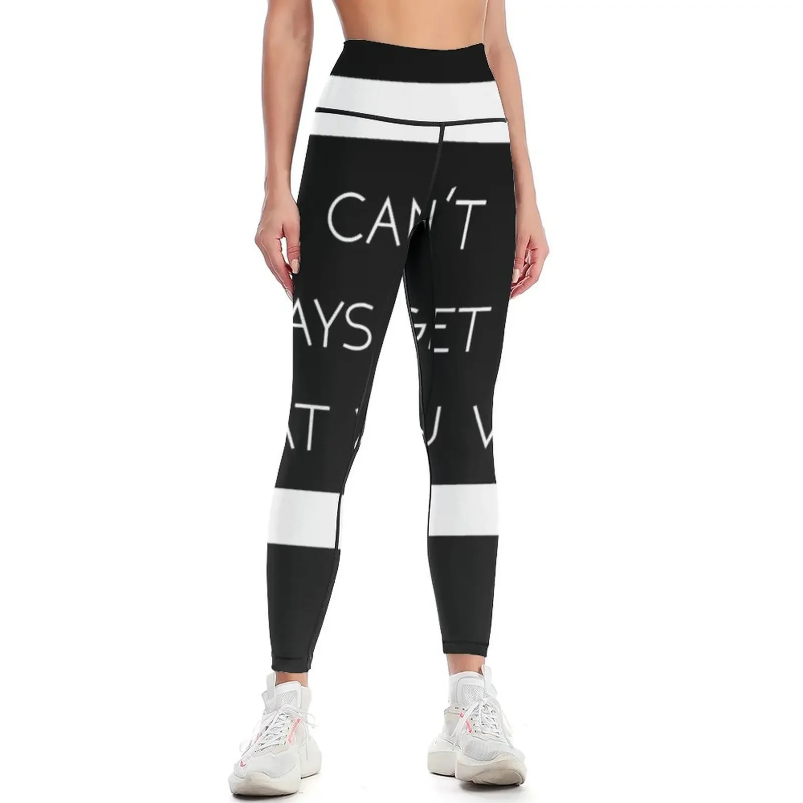 

YOU CAN'T ALWAYS GET WHAT YOU WANT Simple Design Leggings gym top Sweatpants Womens Leggings