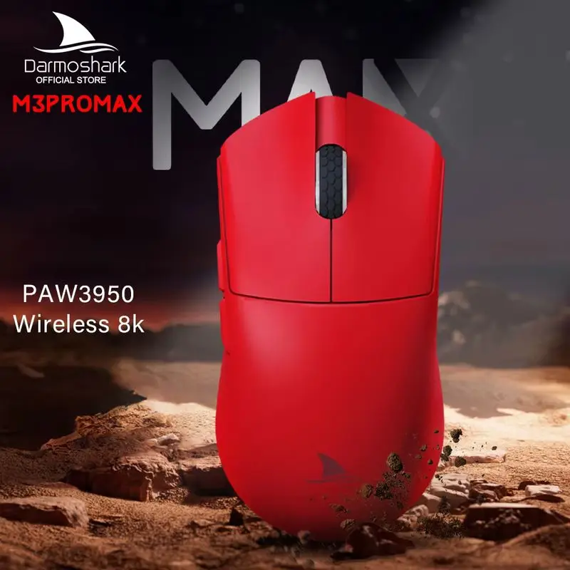 

Darmoshark 8K Gaming Mouse M3PRO MAX Wireless Bluetooth Mouse PAM3950 30K DPI Nordic 52840 Computer Office Game Mice For Laptop