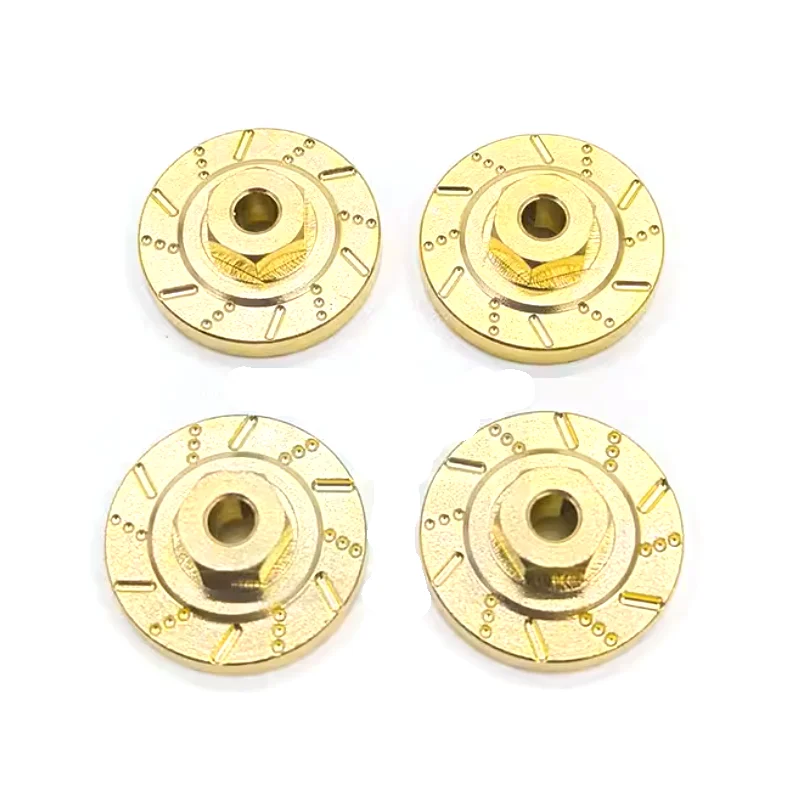 Metal Upgrade Kit for FMS FCX24M 1/24 RC - Fits Range Rover Discovery D90/D110/Tacoma, w/ 7mm Adapter & Brass Counterweight