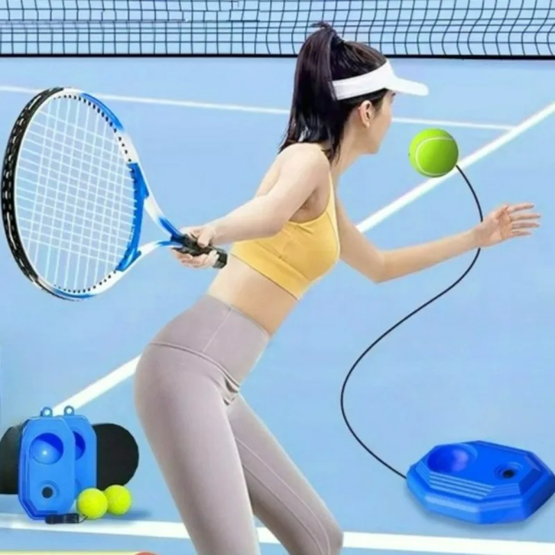 

1Set Tennis Racket Training Set with Line Rebound Self Training Artifact Beginner's One Person Tennis Racquet Children's Suit
