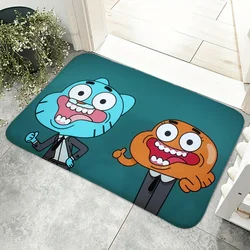 1pc The-Amazing World G-Gumball Floor Mat Floor Mat Anti-Slip Kitchen Bedroom Handmade Tufted Rug Carpet