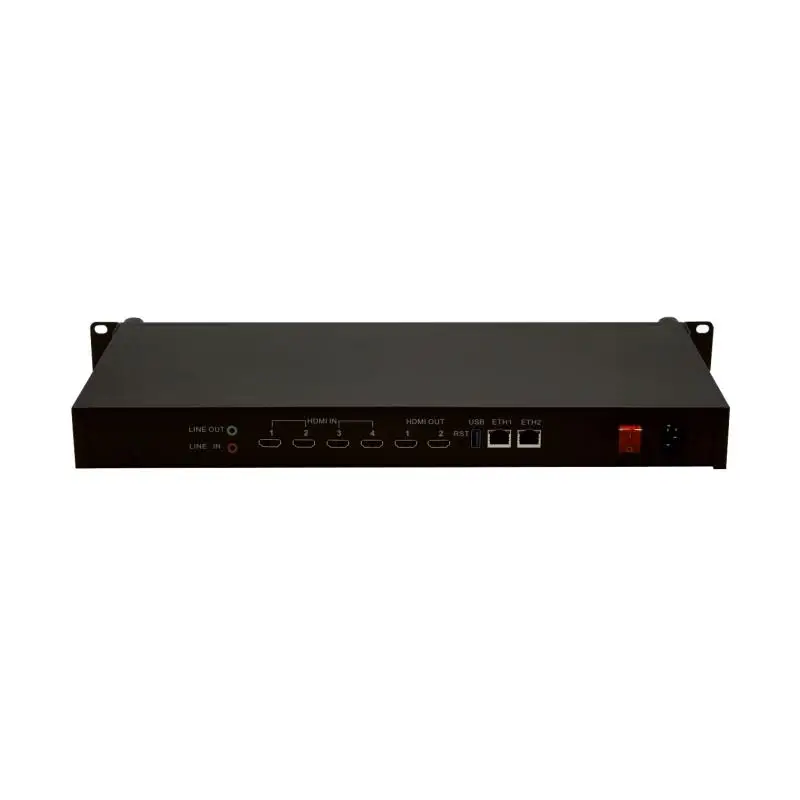 Codificador Enc4 Codificador HDMI 4K HD de 4 canales h265 grabación y transmisión en vivo SRT RTMP