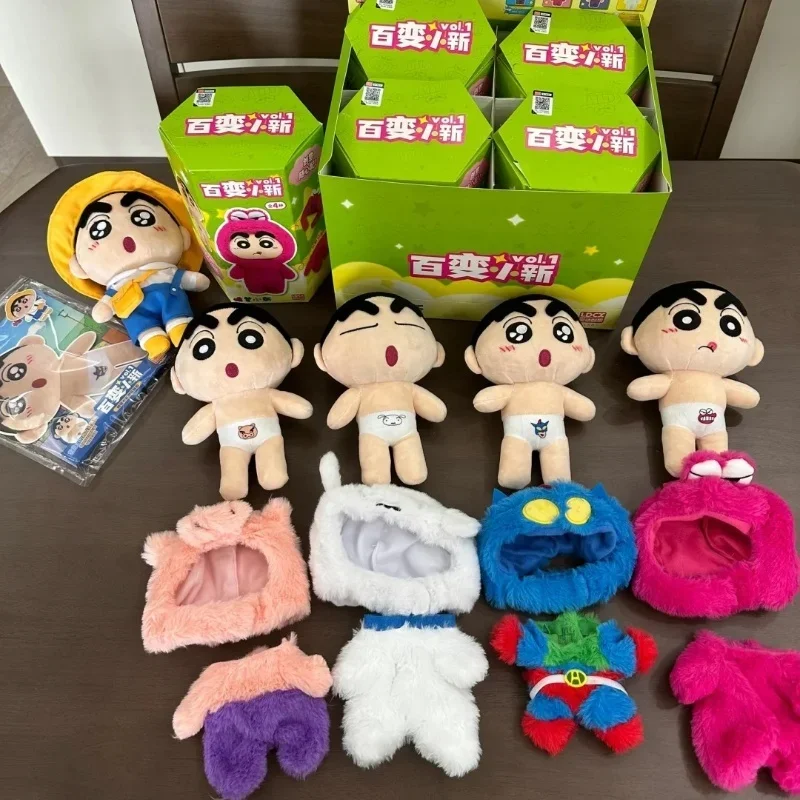 Anime Crayon Shin-chan Figure New Original Kawaii Cartoon Versatile Creative Cotton Doll Anime Decoration Plush Gifts