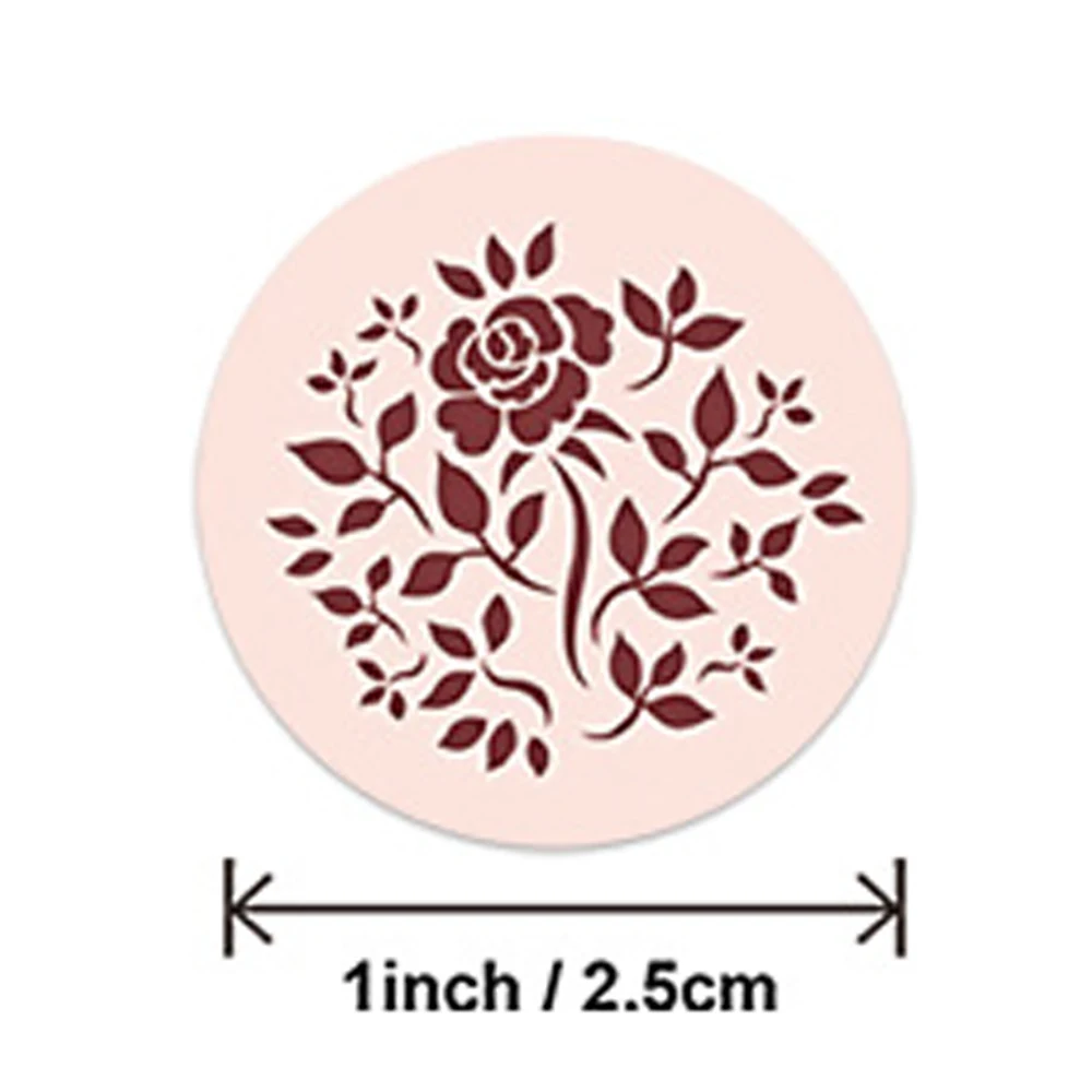 100-500pcs Labels Roll Flower Thank You Stickers Scrapbooking For Gift Decoration Stationery Sticker Seal Label Handmade Sticker