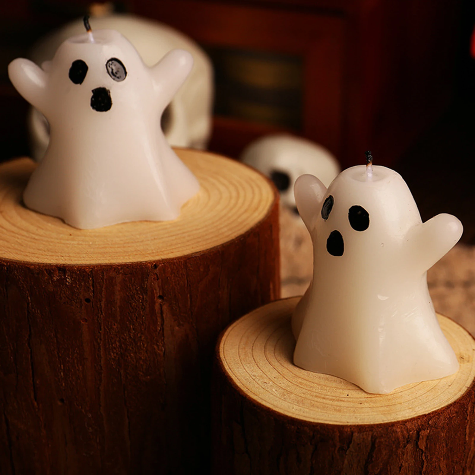 Ghost Candles Cute Gothic Halloween Candle Desktop Home Decor Art Craft Present