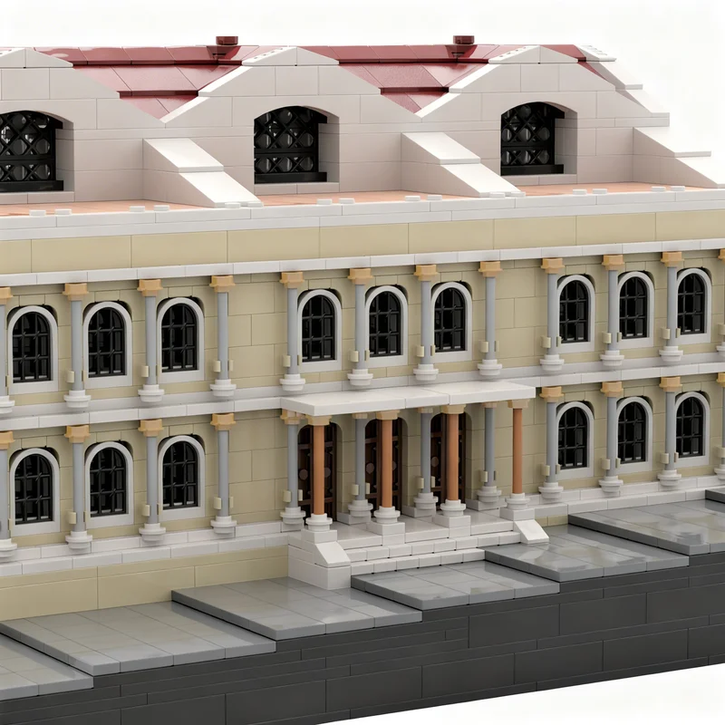 2423pcs MOC Architecture Basilica Di Massenzio Model Building Blocks Christmas Gift Toy Architecture Assemble Idea Education