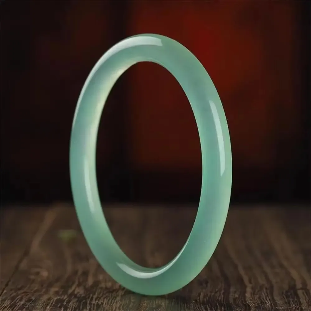 

Natural Ice Quartzite Jade Light Green Bangle High-grade Exquisite Elegant Luxury Quality Fashion Jewelry Holiday Gift Souvenir