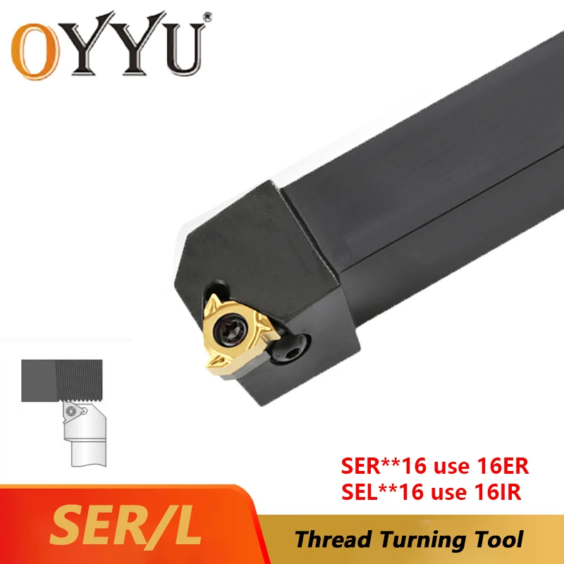SER SEL SER1010H11 SER1212H16 SER1616H16 SER2020K16 SER2525M utensile per tornitura filettatura esterna tornio CNC barra di taglio utilizzare inserti ER IR