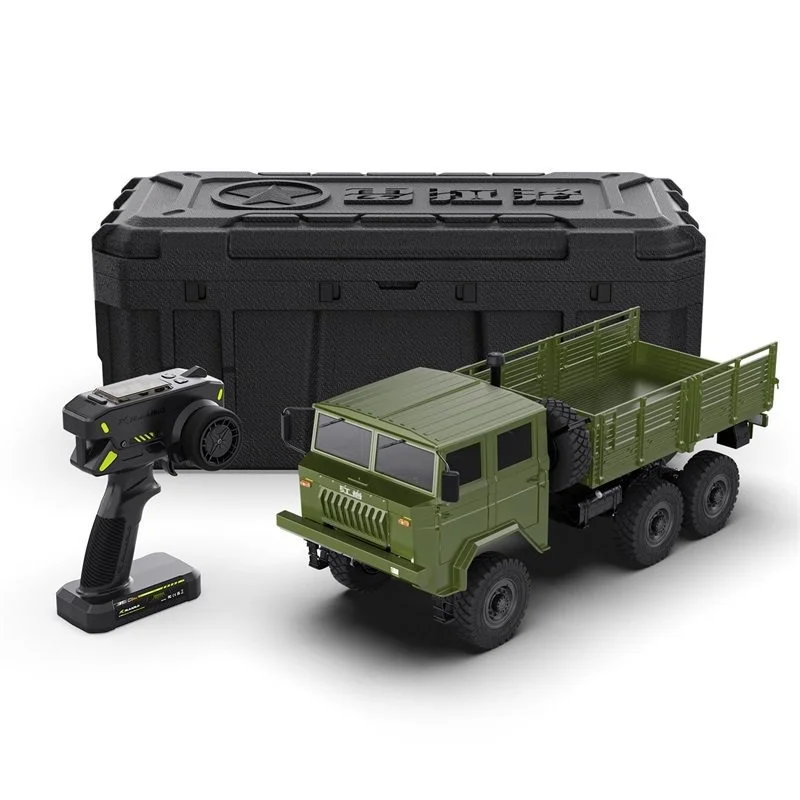 Hongyan CQ261 1/10 Maßstab 6x6 RC Militär-LKW Vollproportionales Simulationsmodell mit Komplettem Beleuchtungssystem