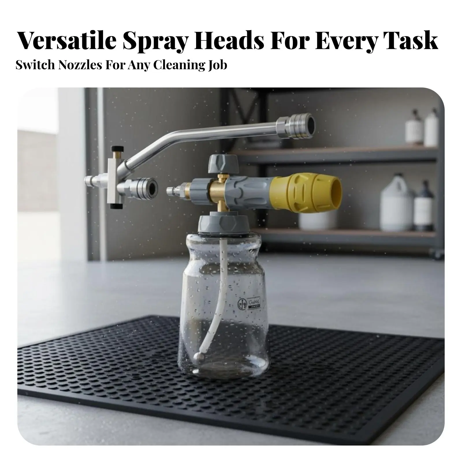 1/4 Quick Connect Foam Cannon Sturdy Duty Foam Foam Lance for Deep Cleaning