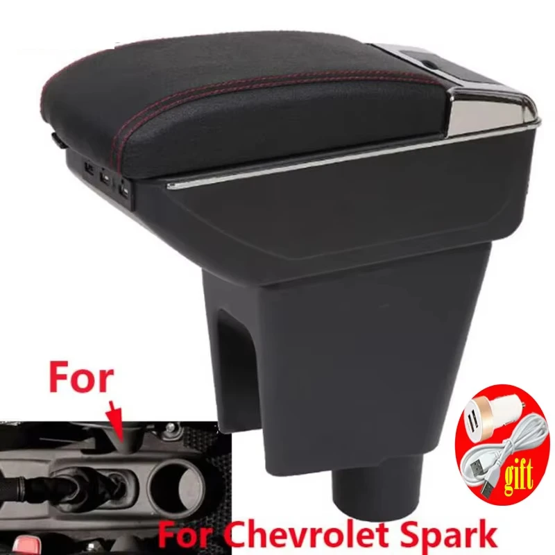 

Car central armrest box For Chevrolet Spark Armrest Box For Chevrolet Spark III Aveo T200 Car Armrest Storage Box Dedicated