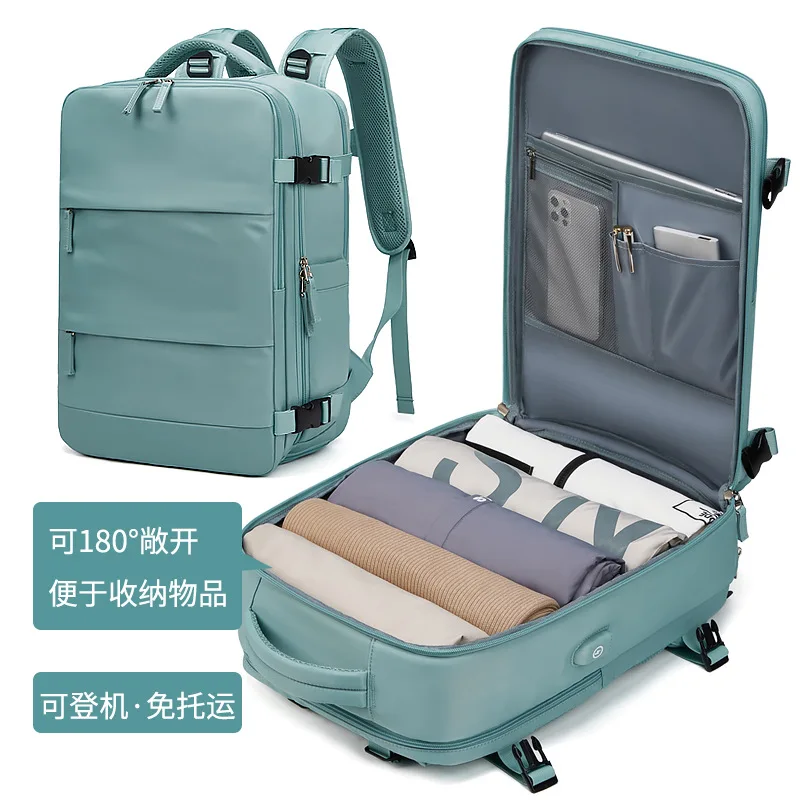 

Women's travel backpack fashionable backpack dry and wet classification water-repellent commuter school bag computer bag