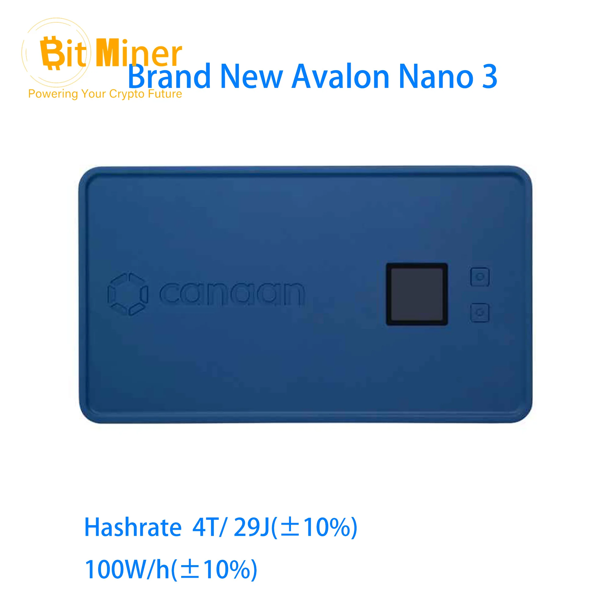 New Avalon Nano 3 BTC Miner Solo 4Th/s BTC Home Miner Mute Bitcoin Miner with Power Supply Portable Small Heater MiniBTC Machine