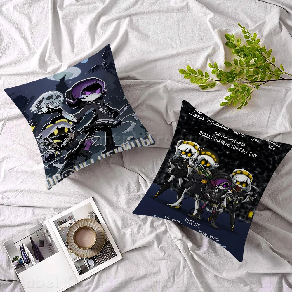 M-Murder Drones Pillowcase Toon Gift Cushion Cover Bedroom Home Sofa Chair Seat Decor Pillow Case