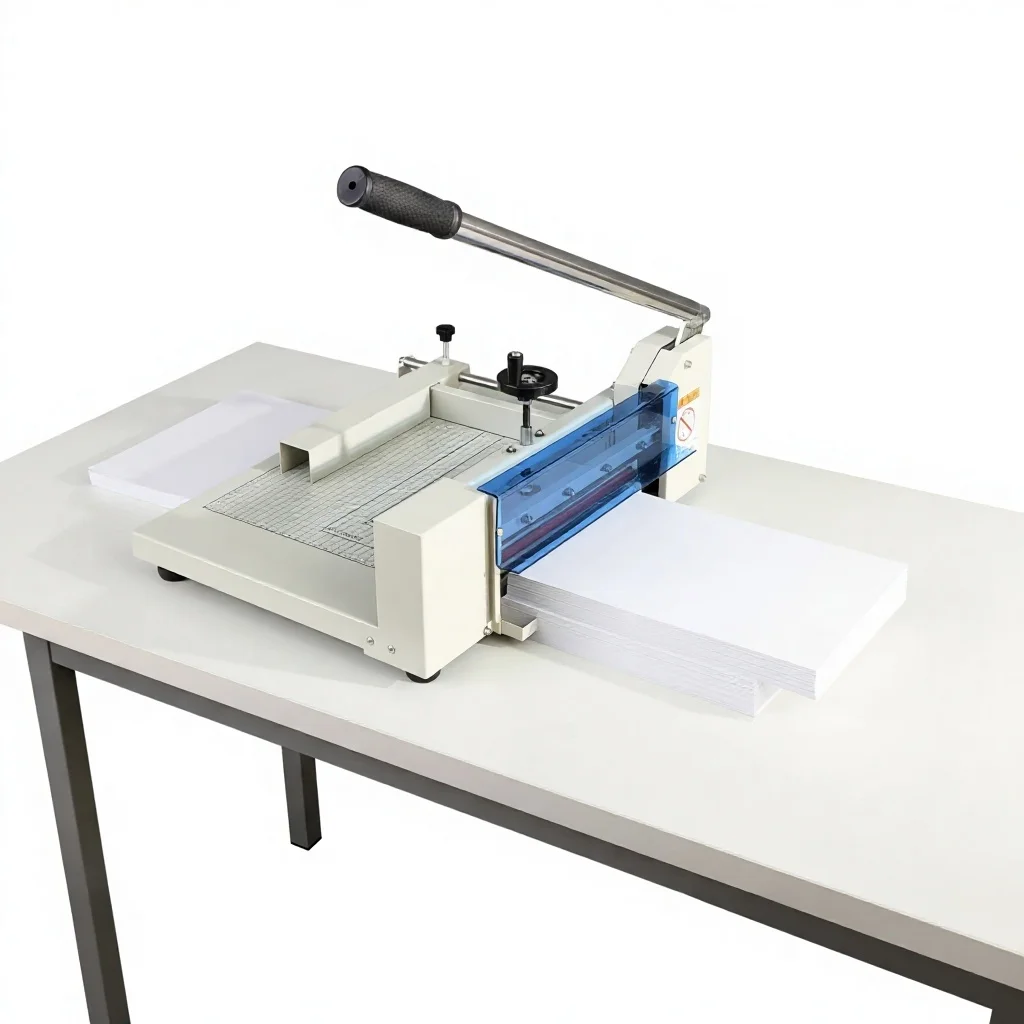 Large Capacity A4 Manual Guillotine Paper Cutter 310mm Width 40mm Thickness Accurate Office Document Trimmer