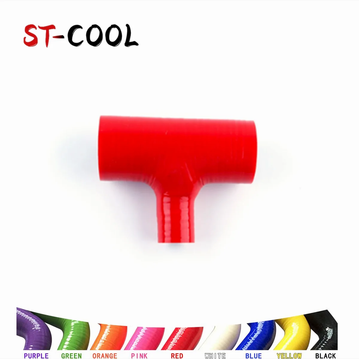 Red T Shaped Elbow General Silicone Coolant Intercooler Tube Pipe Hose ID 51mm 57mm 60mm 63mm 70mm 76mm 80mm 10 Colors