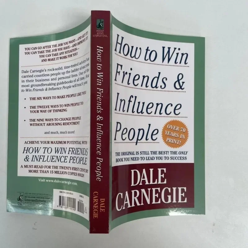 How To Win Friends & Influence People By Dale Carnegie Interpersonal Communication Skills Self-improvement Reading Book Fo Adult