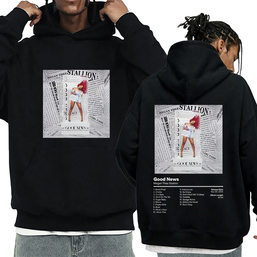 Hot sale Megan Thee Stallion Hip Hop Album Fashion Hoodie 2024 Men Women Casual Fleece Long sleeve streetwear Unisex pullovers