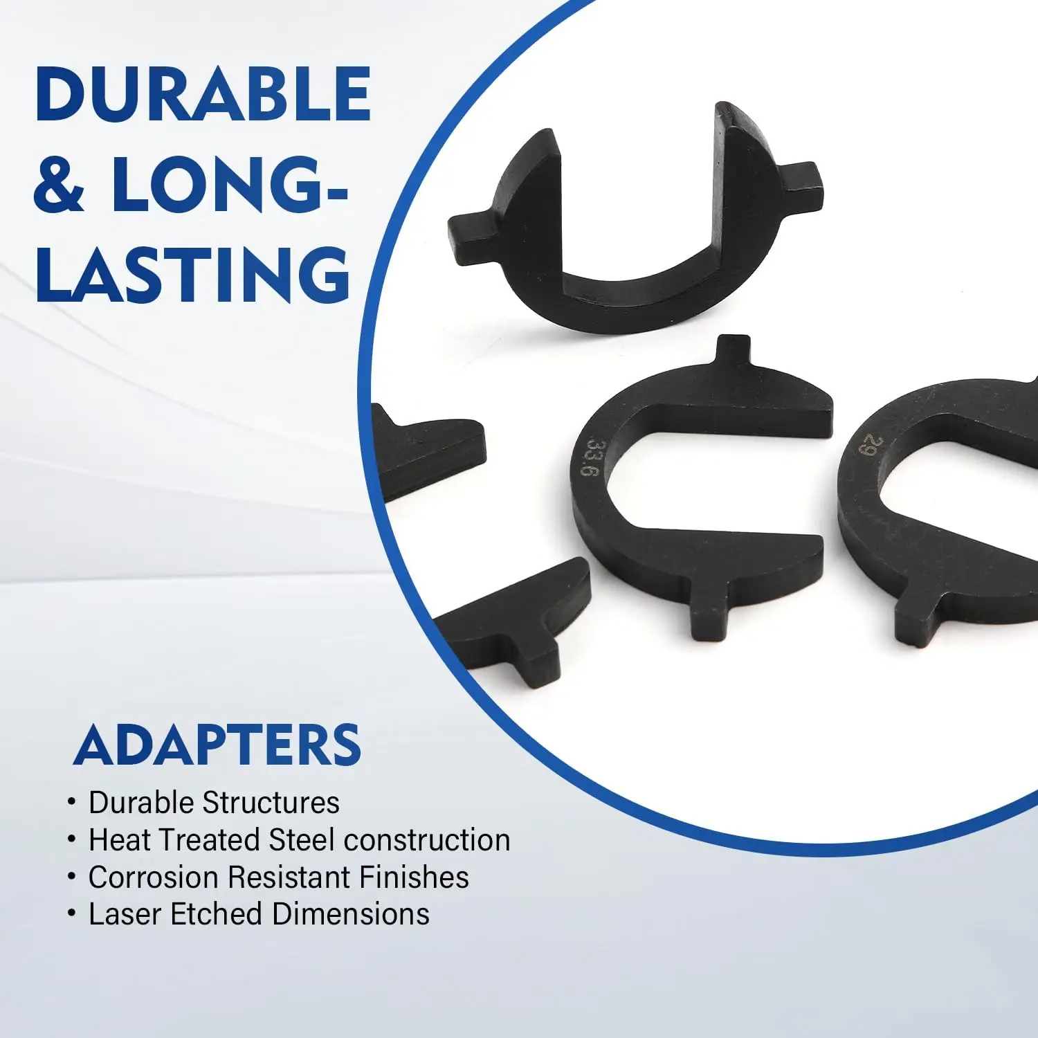 Juego de herramientas de extracción de barra de acoplamiento interior con 12 adaptadores de pie de afallo, accionamiento de 1/2' - Azul