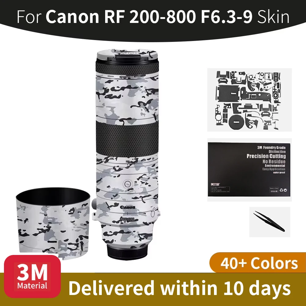 

Для Canon 200 800 Skin Canon RF 200-800 мм F6.3-9 Кожа объектива камеры Защитная пленка для объектива камеры против царапин