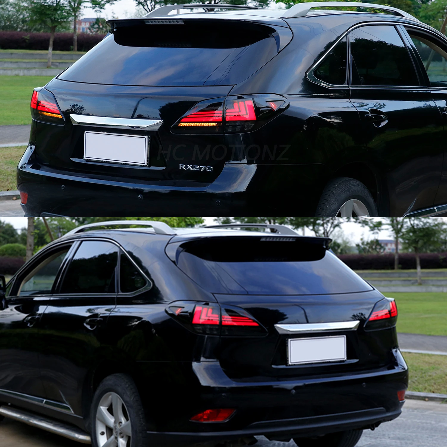 HCMOTIONZ Tail Lights for Lexus RX 2010-2015 LED Rear Lamps Assembly Accessories RX350 RX450 RX270 Lighting System