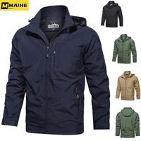 Chaqueta de senderismo para hombre, abrigo transpirable para deportes al aire libre, escalada, Trekking, rompevientos de viaje, impermeable, primavera y otoño