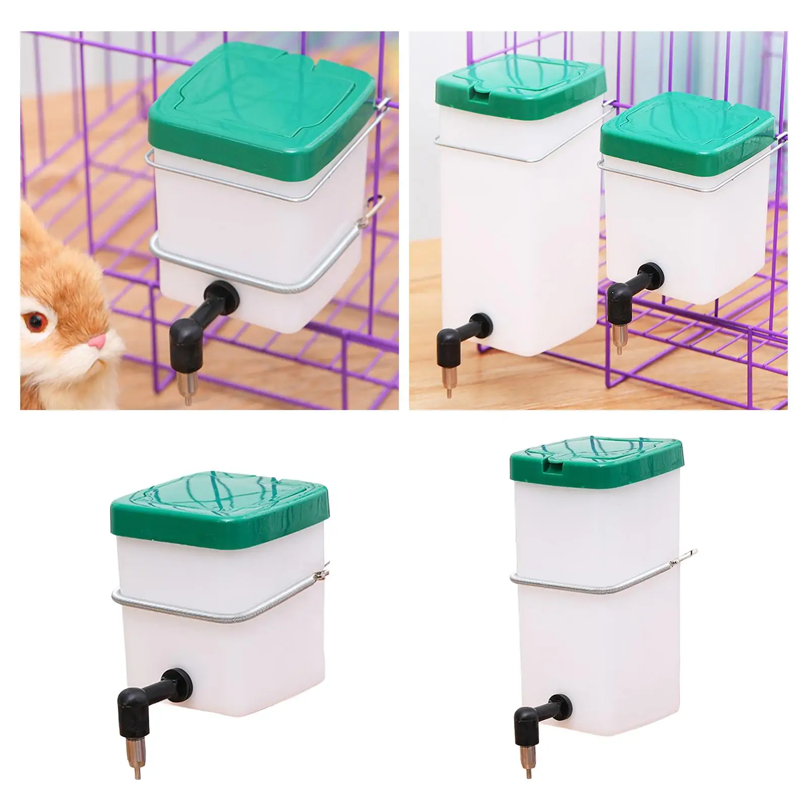 Automatic Rabbit Water Drinker Feeder Water Drinking Dispenser Pet Supplies for Small Pet Quail Chinchilla Hamster Ferret