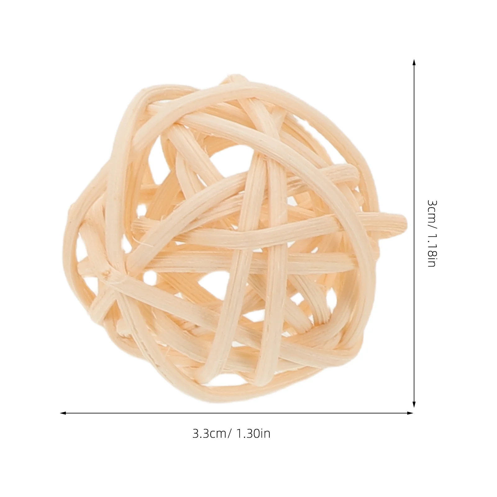 50Pcs Handwoven Rattan Decorative Balls Rustic Wicker Orbs Vase Filler Bowl Centerpiece Christmas Decor Wicker Decor - Image 3