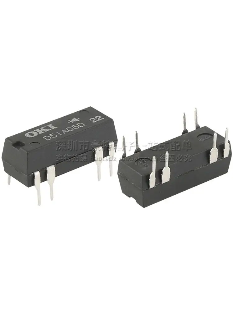 5pcs/ D51A05D brand new imported 5V single pole single throw normally open reed switch relay