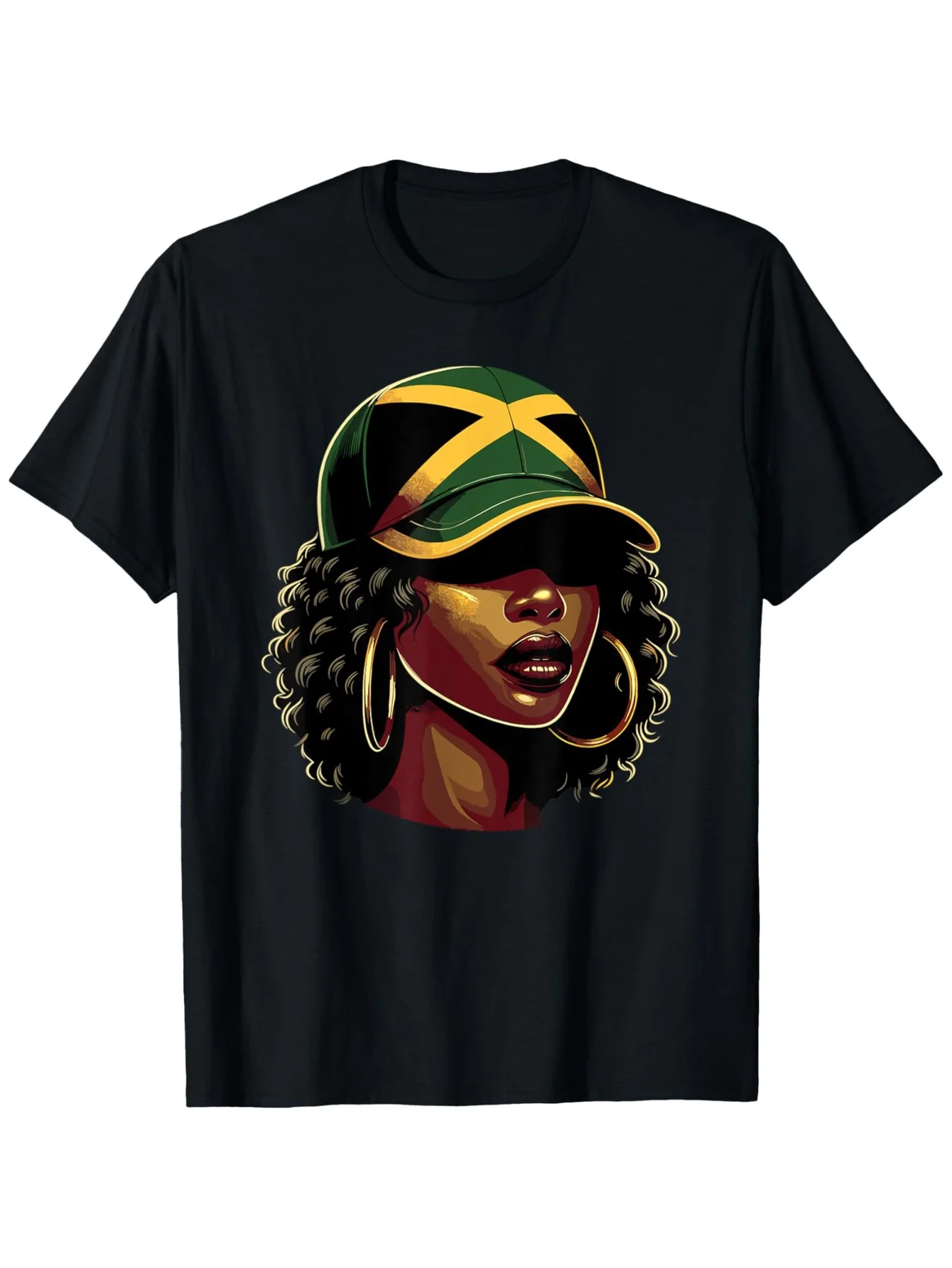 

Machine Washable, Black, Sizes S-XXXL, Casual Wear Tshirt|Festive Jamaica Tee|Pure Cotton Fabric