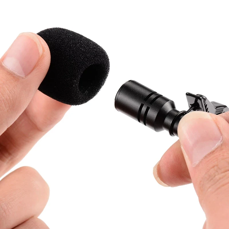 Micrófono de solapa mini portátil de 3.5mm para PC, laptop, Tipo-C, clip para smartphone, USB, micrófono profesional 4