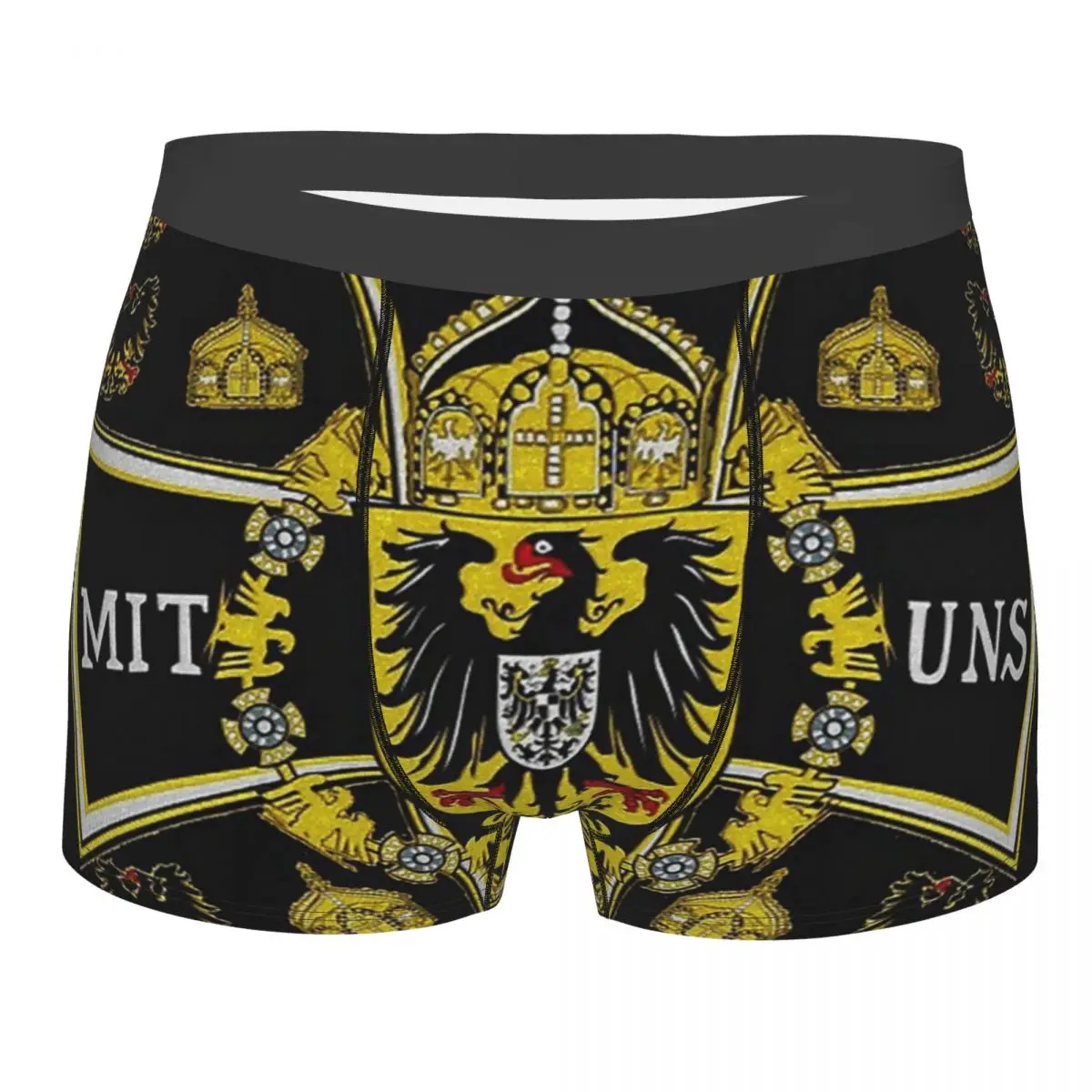 Men Boxer Briefs Shorts Panties German Kaiser Imperial Flag Soft Underwear Germany Empire Male Hot Plus Size Underpants