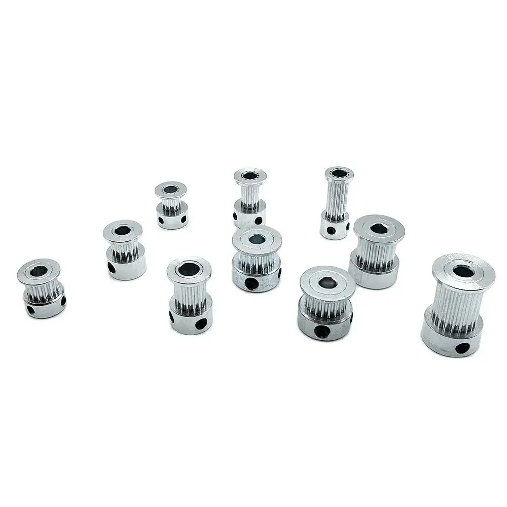 Polea 2GT de 12, 14, 15, 16, 17, 18, 19, 20, 21, 22, 23, 24 dientes de diámetro 4/5/6/6, 35/8mm para correa de distribución de 6mm y 10mm de ancho,