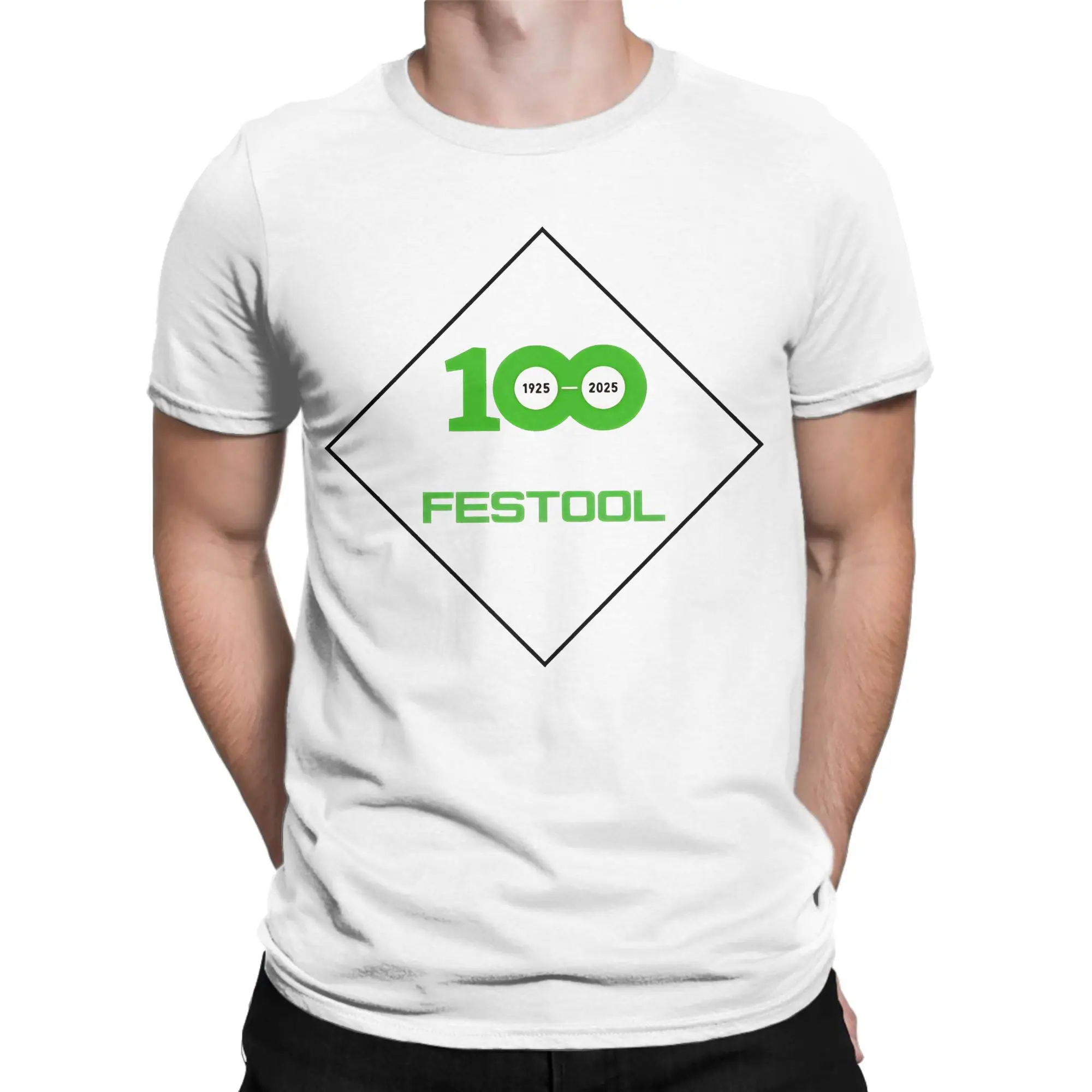 Festool T-Shirt Summer  100% Cotton T Shirts For Men Hip Hop Casual Tshirt Short-Sleeve Street Style Tops