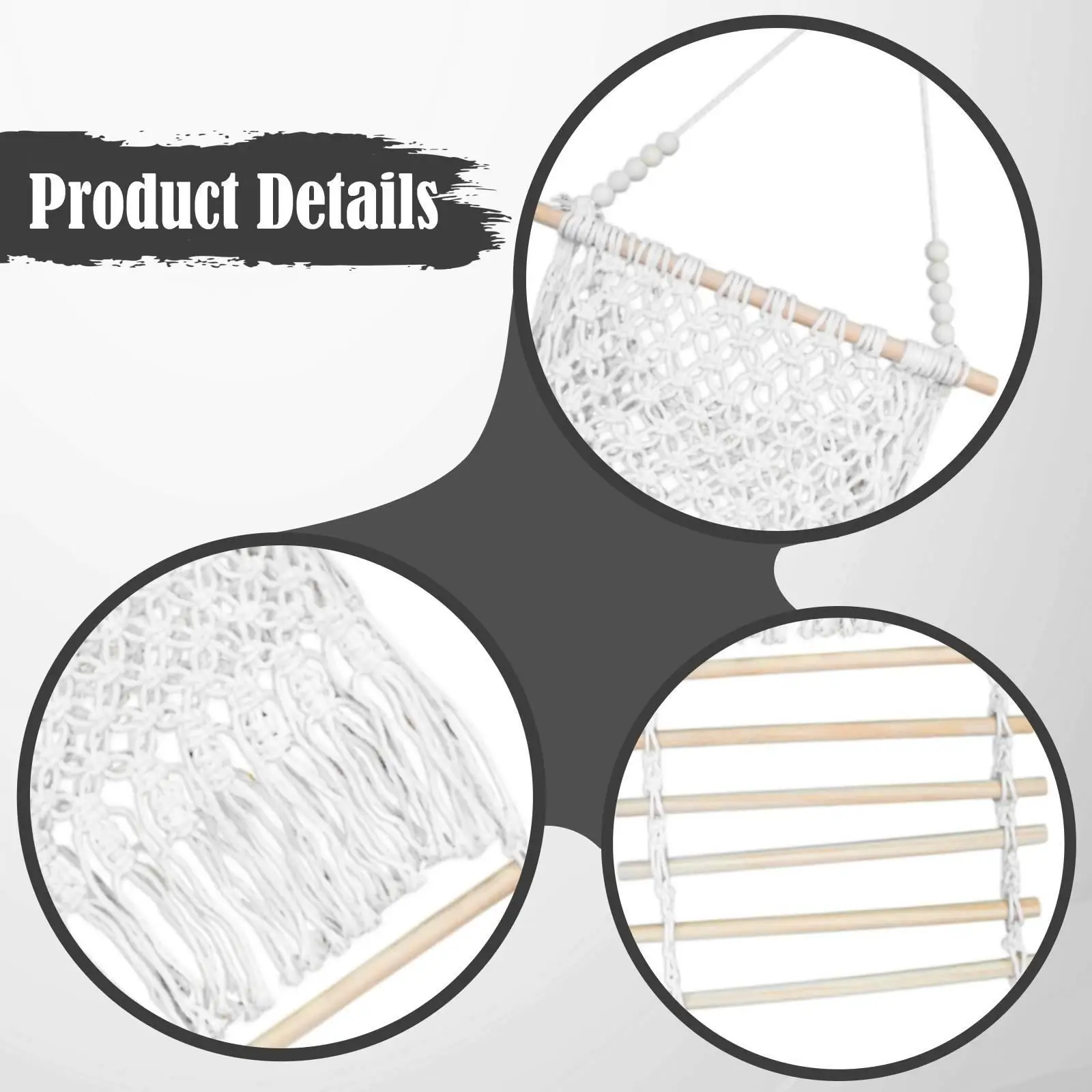 

Cotton Thread Hair Clip Organizer Wall Hanging Bows and Ties Storage for Girls Door Mounted Accessory Holder