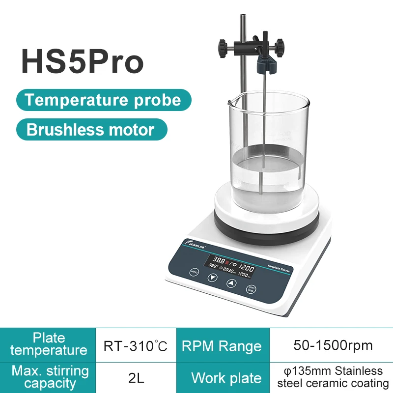 JOANLAB Magneetroerder Met Verwarming Roerder Laboratorium Thermostatische Digitale Display Magnetische Mixer Hete Plaat 110v ~ 220v