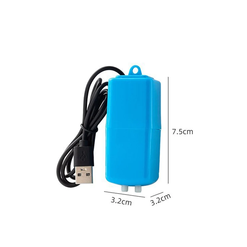 Usb Double-Head Household Oxygen Pump Mini Aquarium Air Fishing Tank Accessorie Pump Kit High Energy Efficient Aquarium Filter