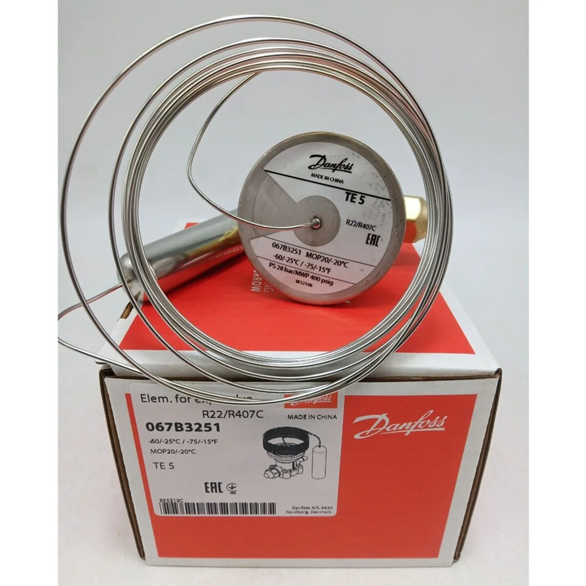 

Gold Seller Original TEX 5/TE 5 Thermostatic Thermal Expansion Valve Power Head TE5 067B3251 R22 R407C for Refrigeration Parts