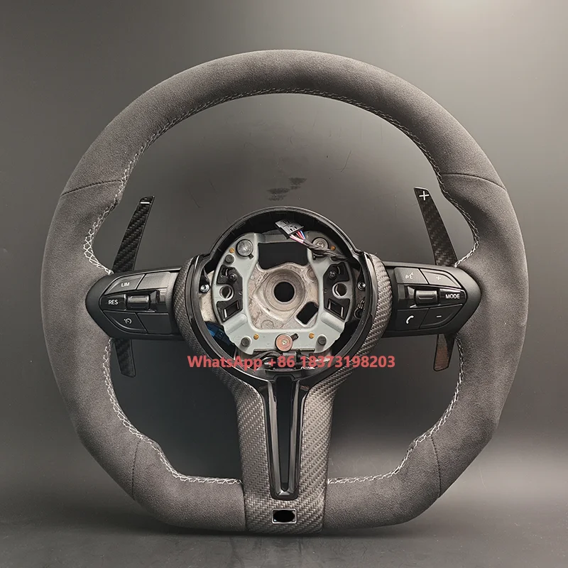 

Custom Flat Bottom Full Suede Alcantara M Sport Steering Wheel for F01 F10 F15 F20 F22 F30 F31 F32 F33 F34 F35 F36 F80 F90
