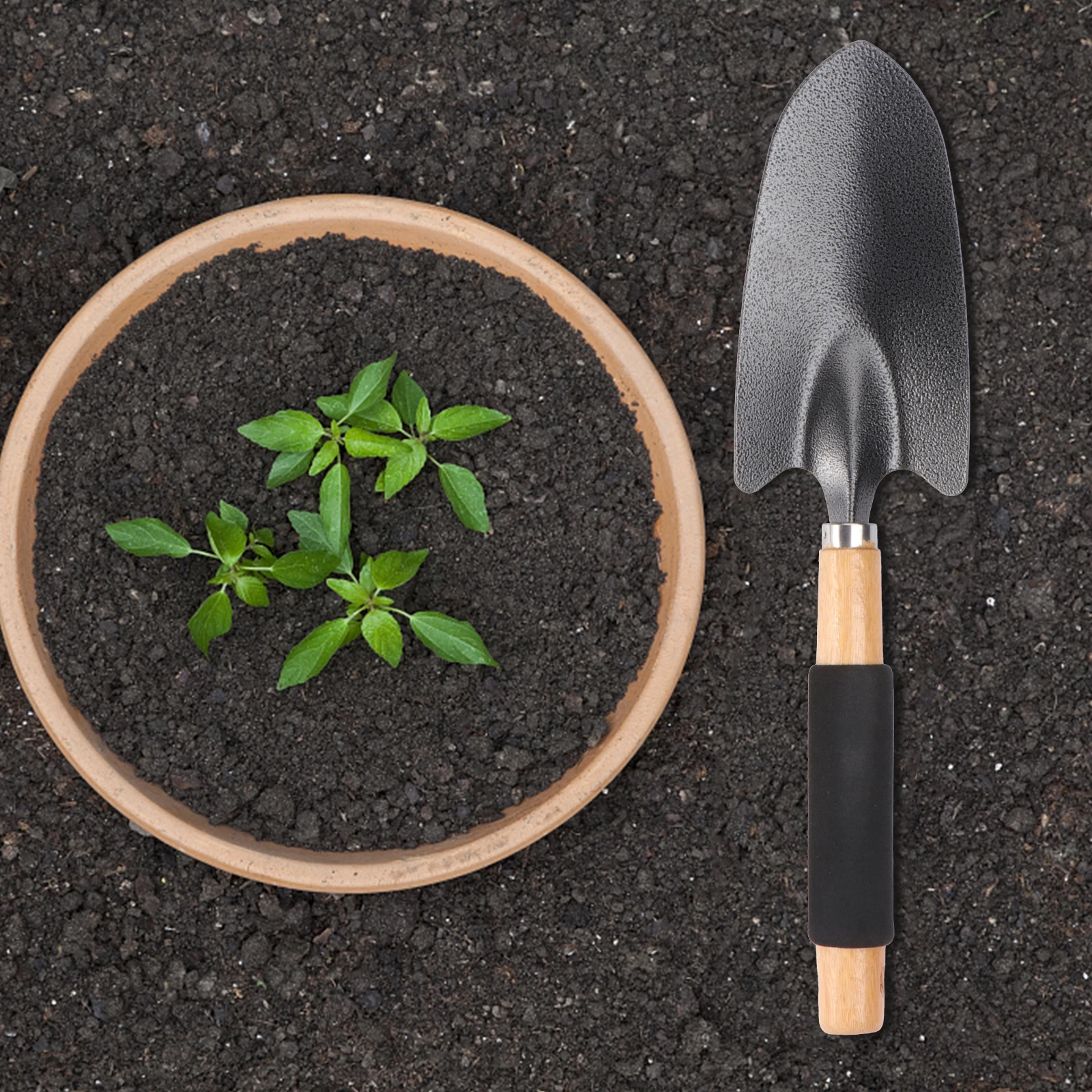 

Gardening Shovel High Quality Handle Ergonomic Durable Inserting Sleeve Anti Rust Strong Efficient Digging Tool Ideal