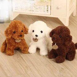 18/25 cm Simulation Dog Poodle Plush Toys Cute Animal Suffed Doll   Christmas Gift