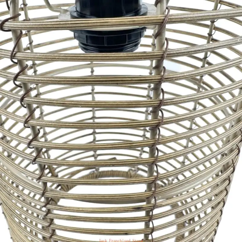 Enhances Your Home Aesthetic with Environmentally Friendly Rattan Lampshade Suitable for Bedrooms,Hangings Shade Baskets