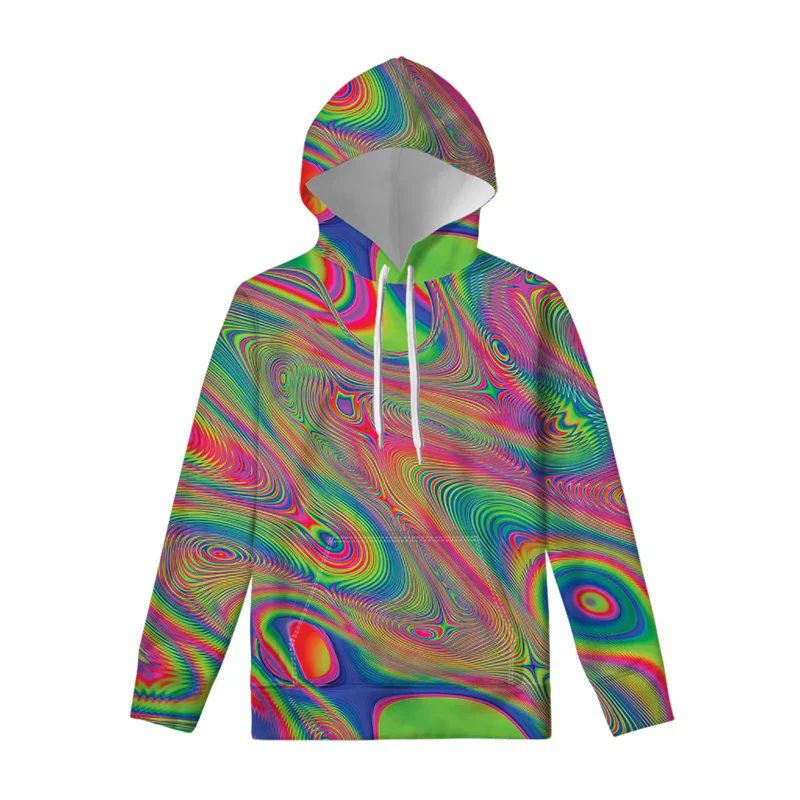 

Fashion New 3D Printed Trippy Patterns Hoodies Colorful Psychedelic Styles Graphic Hooded Hoody Women Sweatshirts Mens Pullovers