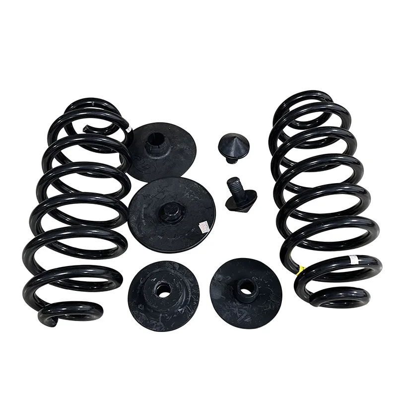 2sets Complete Coil Spring with upper cap Insulator Lower Mount  for BMW  F15 F16 Rear  Shock Absorber Suspension kit