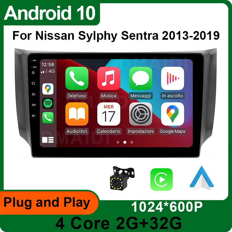 

Автомобильный радиоприемник на Android для Nissan Sylphy B17 Sentra 12 2013 2014 2015 2016 2017 2018 Carplay, автомобильный мультимедийный плеер, навигация