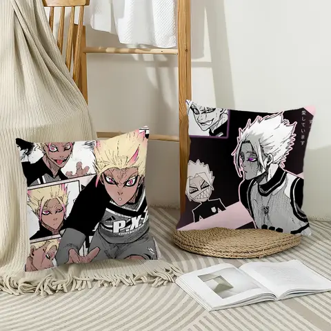 Anime Blue Lock Ryusei Shidou Pillow Case Home Decoration Cushion Cover Suitable For Bedroom Car Office Sofa