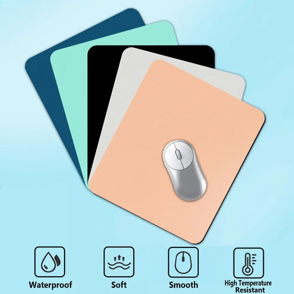Desktop Writing Mat Laptop Computer PU Leather Placemat Mouse Pad Keyboard Mice Mat