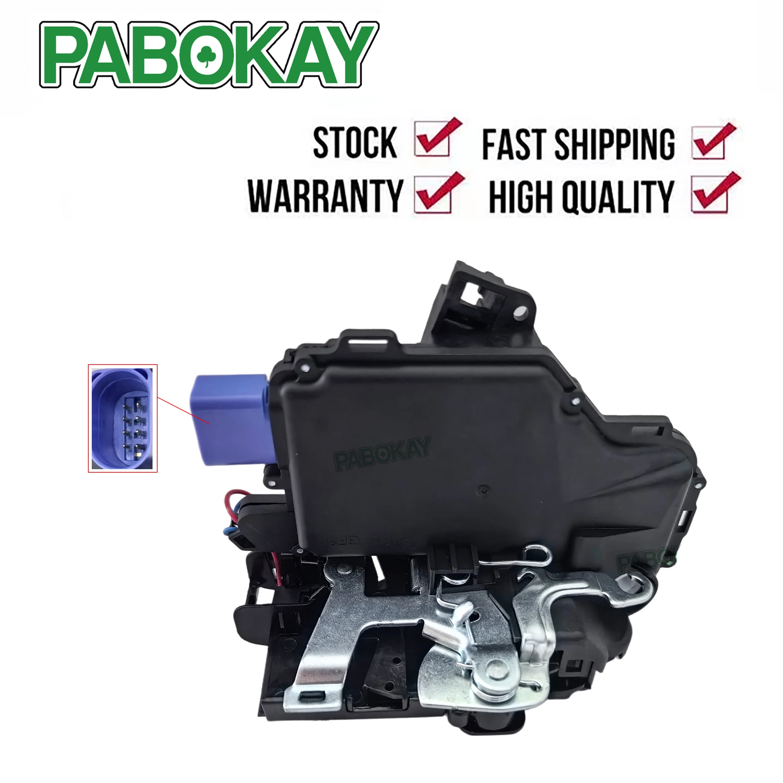 

Passenger Side Front Left Door Lock Catch 2007-2010 (8-PIN) For SKODA FABIA MK2 5J2837015 3B2837015AE 3B2837015AP