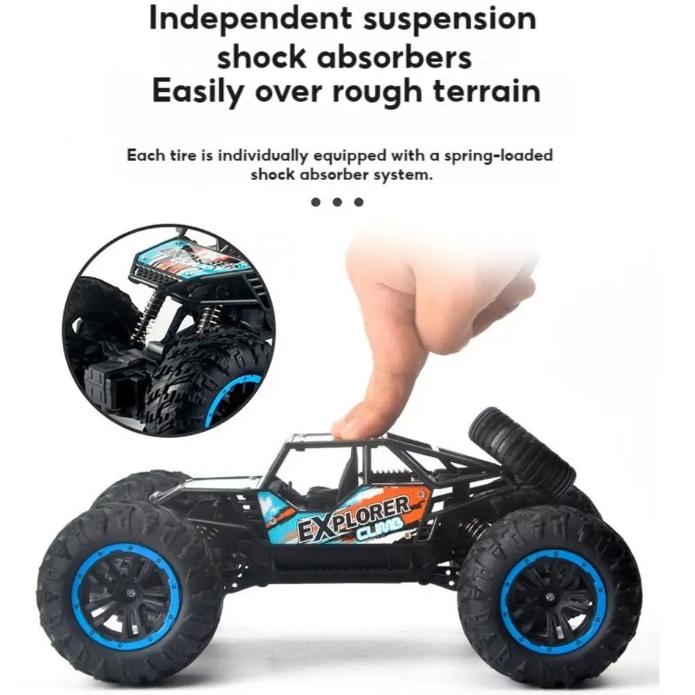 

New Alloy Plastic 2.4G Alloy RC Car Blue Green Off-Road Remote Control Racing Cars Electric Four-wheel Drive Vehicle Adults